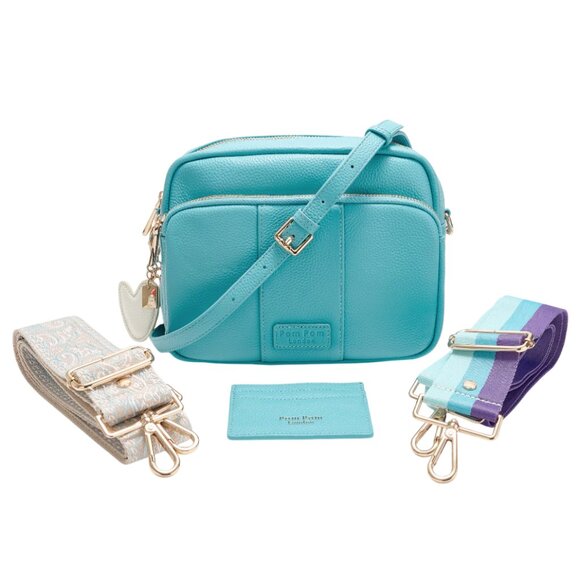 Pom Pom London Handbags - Pom Pom London Original Plus Leather Crossbody Bag w/ Accessories  0210